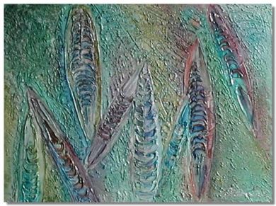 Fossil 2 - acrylic on box canvas